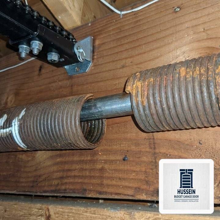 Hussein Budget Garage Door in Dover, MA: Heavy-Duty Steel Section Strut & 11-Gauge Hinge Reinforcement - Dover, MA